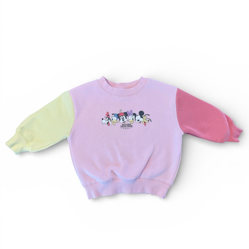 Disney Cotton On Kids Mickey + Friends Colorblock Sweatshirt
